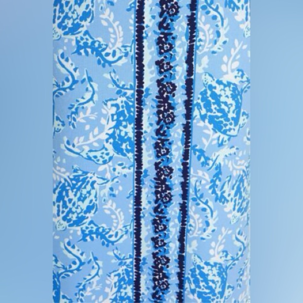 LILLY PULITZER BLUE PERI FAYE UPF-50 MAXI DRESS SIZE L MSRP $198.00 NWT - Picture 4 of 11